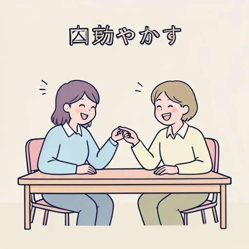 冷やかす - พจนานุกรมภาพ
