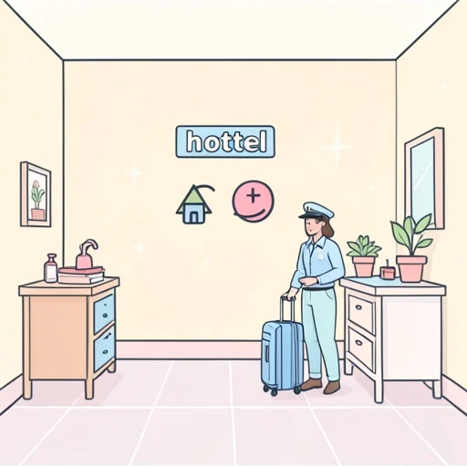 ホテル - 그림 사전