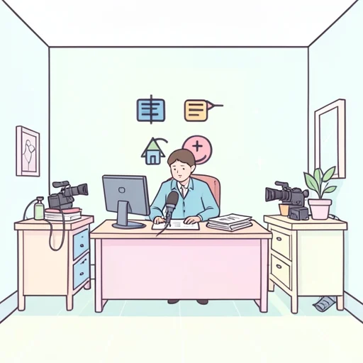 報道 - イラスト辞典