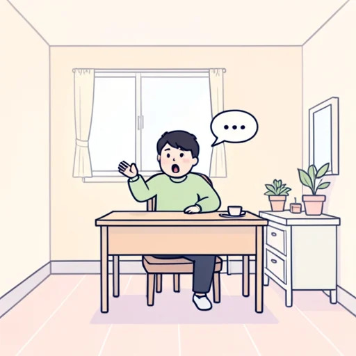 言い出す - イラスト辞典