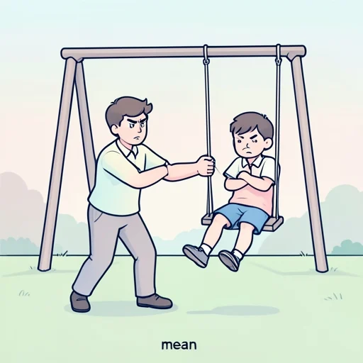 意地悪 - Từ điển minh họa