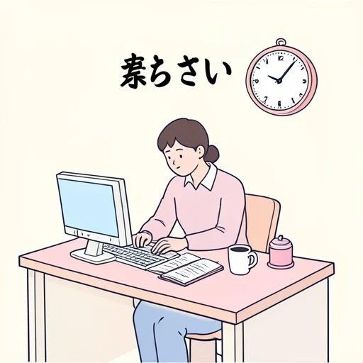 忙しい - Illustrated Dictionary