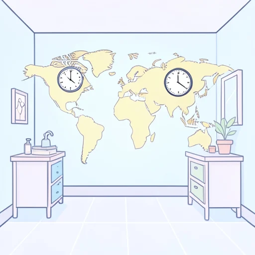 時差 - Dicionário ilustrado