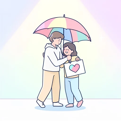 庇う - Diccionario ilustrado