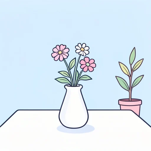 花瓶 - イラスト辞典