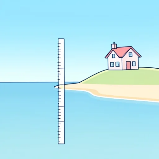 海抜 - イラスト辞典