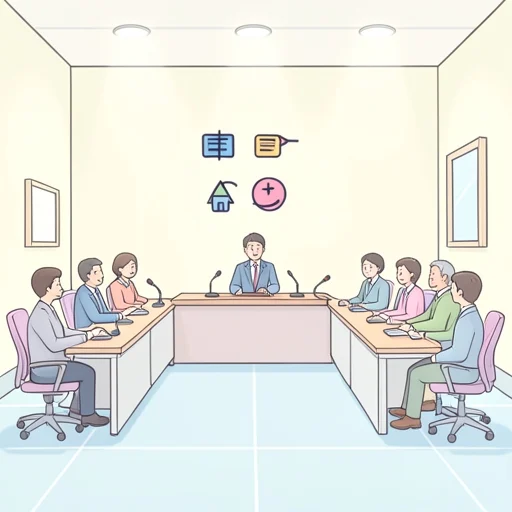会見 - พจนานุกรมภาพ