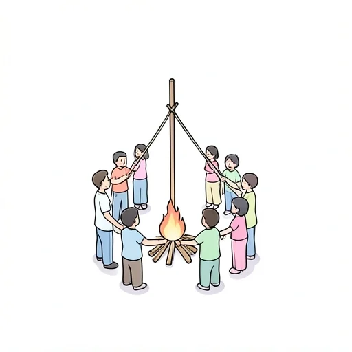 囲む - イラスト辞典