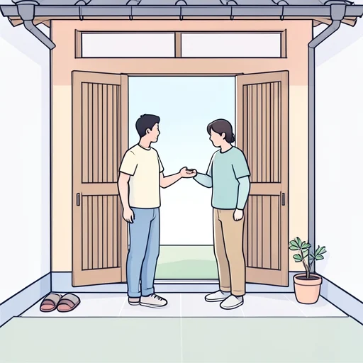 歓迎 - 그림 사전
