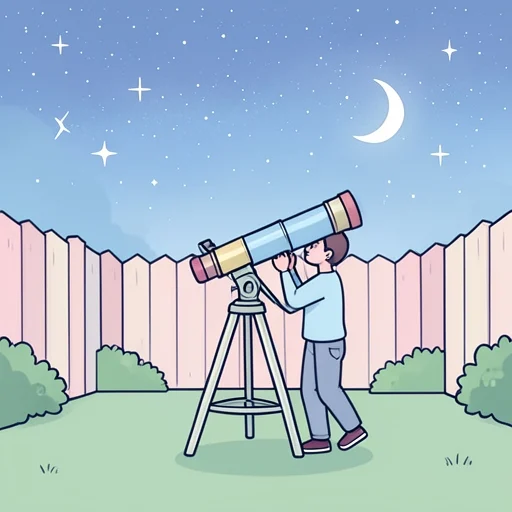 観測 - イラスト辞典