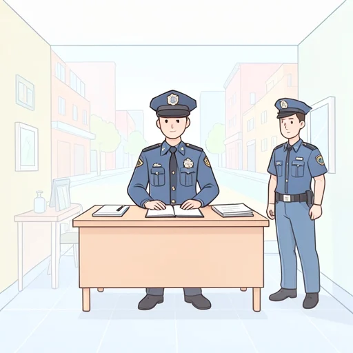 警部 - Illustrated Dictionary