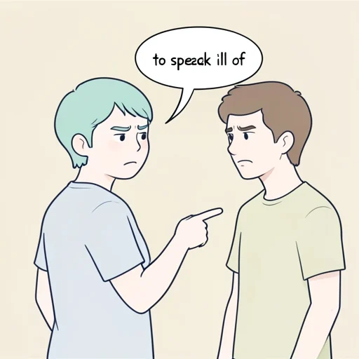 けなす - Diccionario ilustrado