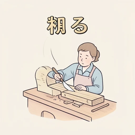 削る - イラスト辞典