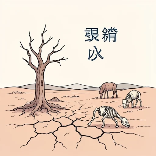 飢饉 - Diccionario ilustrado