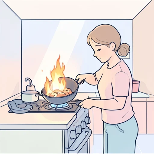 焦がす - Illustrated Dictionary