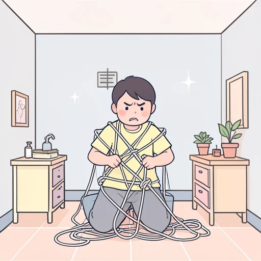 こじれる - Diccionario ilustrado