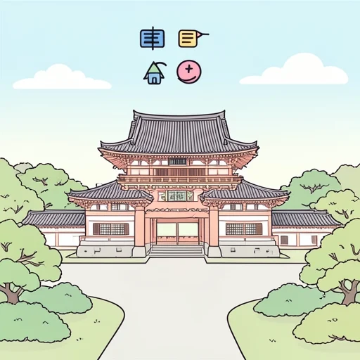 皇居 - Illustrated Dictionary