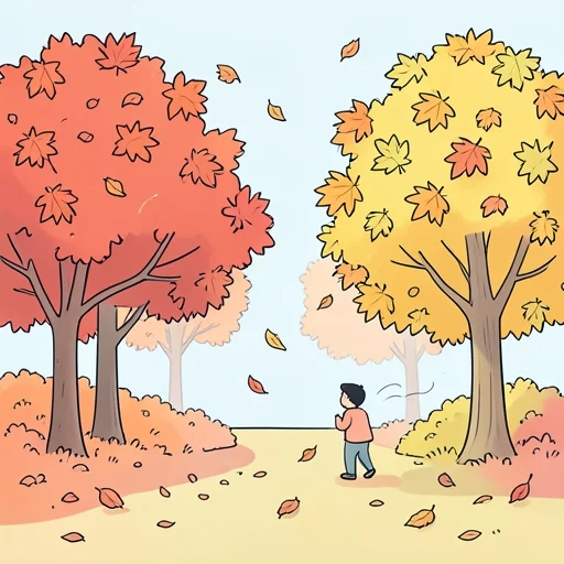 紅葉 - 그림 사전