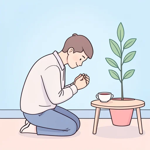口吟む - 그림 사전