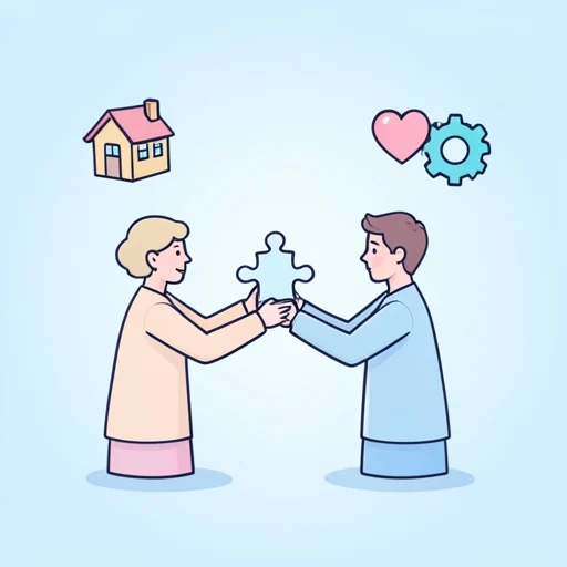 組み合わせる - イラスト辞典