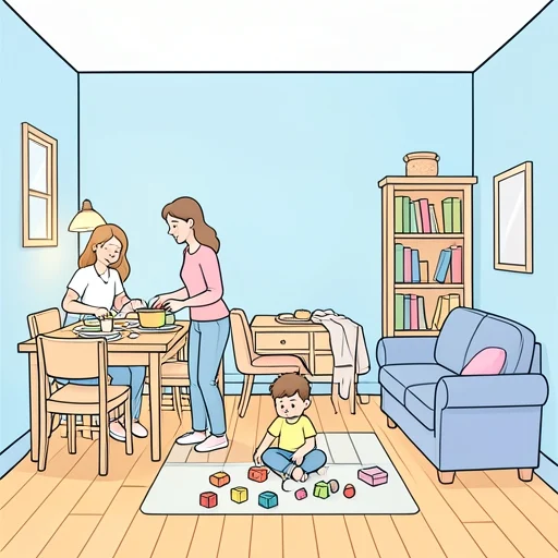 暮らす - Illustrated Dictionary