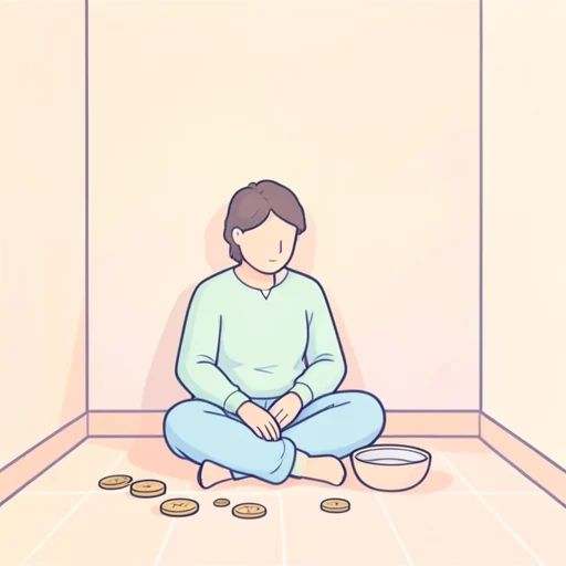 窮乏 - 그림 사전