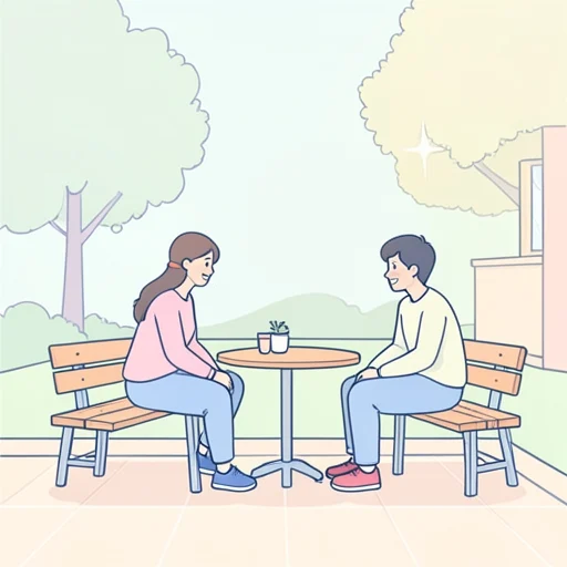 待ち合わせる - Illustrated Dictionary