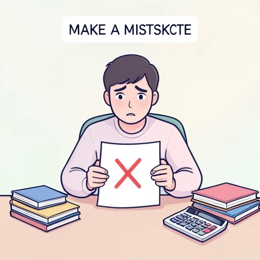 間違える - Illustrated Dictionary