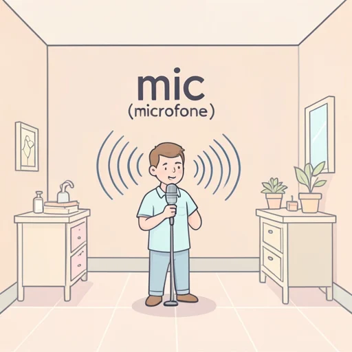 マイク - Diccionario ilustrado