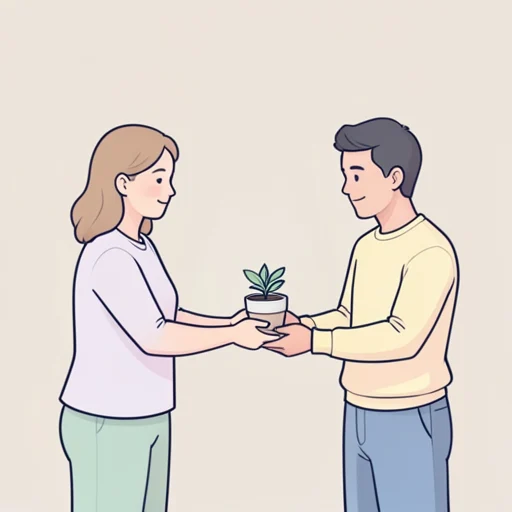 任せる - 그림 사전
