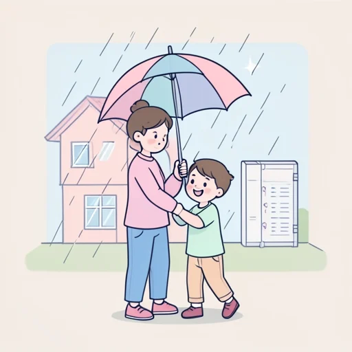 守る - イラスト辞典