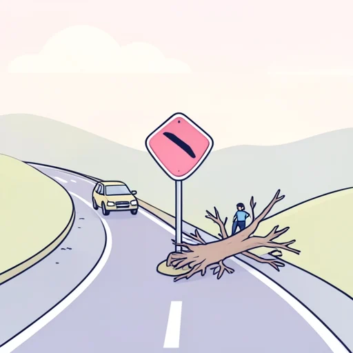 回り道 - 그림 사전