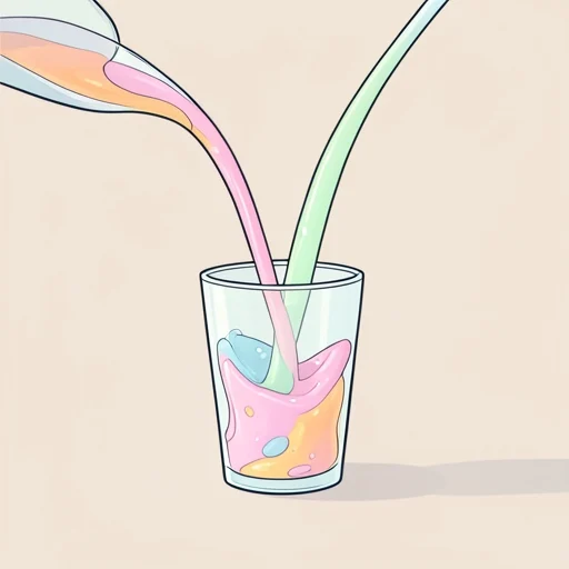 交ざる - Illustrated Dictionary
