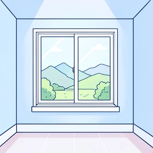 面する - イラスト辞典