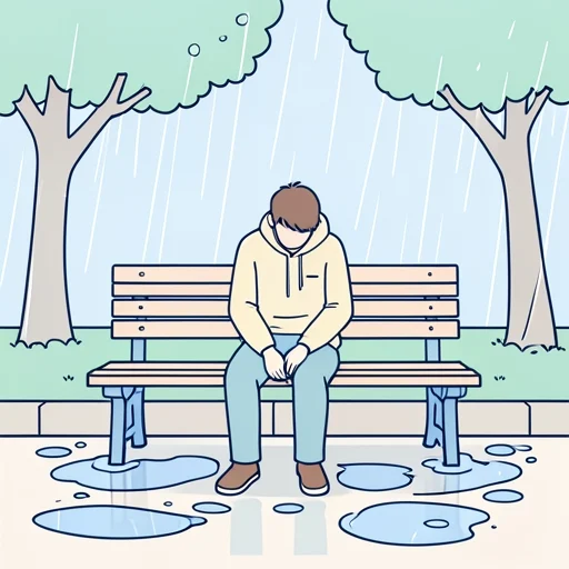 惨めな - Kamus bergambar