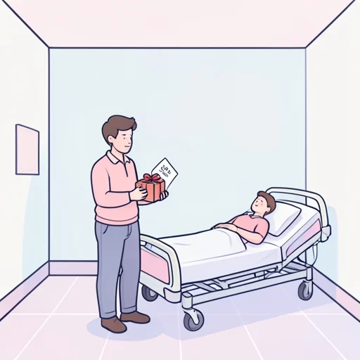 見舞う - Dizionario illustrato