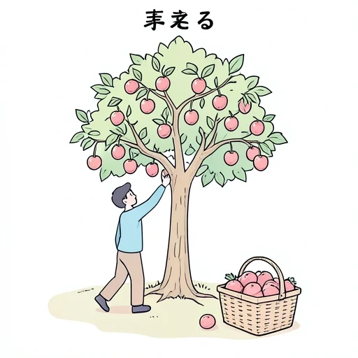 実る - Illustrated Dictionary