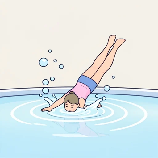 潜る - Illustrated Dictionary
