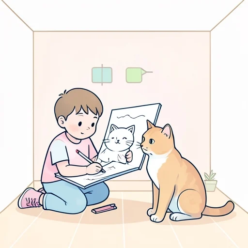 模倣 - イラスト辞典
