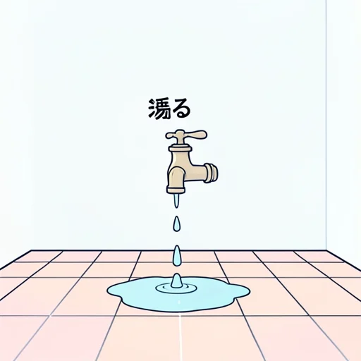漏る - Diccionario ilustrado