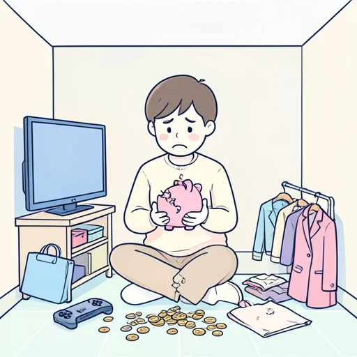 無駄遣い - Illustrated Dictionary