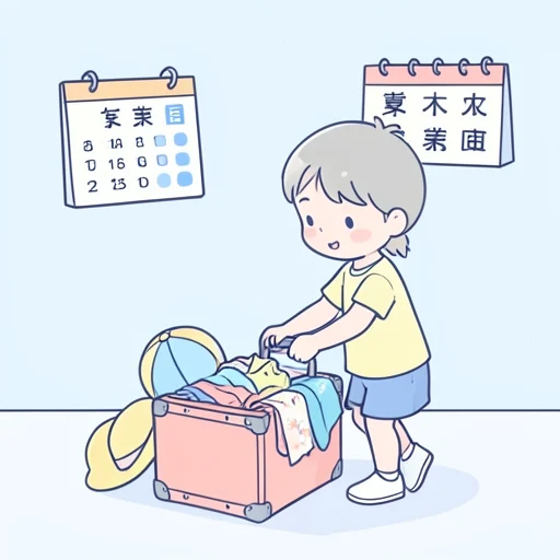夏休み - Dictionnaire illustré