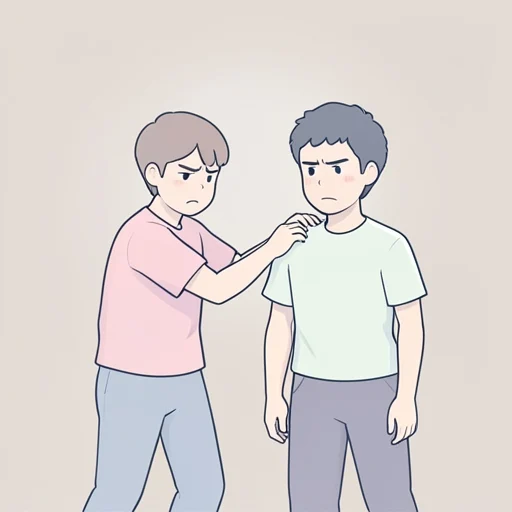 悩ます - イラスト辞典