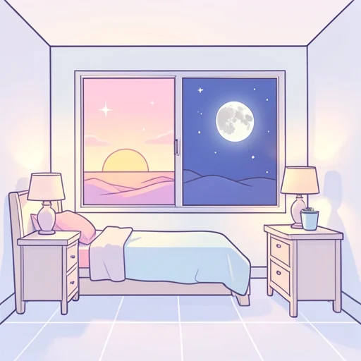 日夜 - Illustrated Dictionary