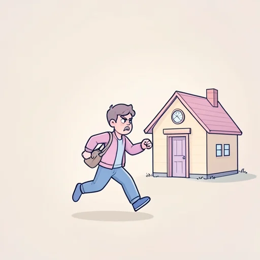 逃げ出す - Dizionario illustrato