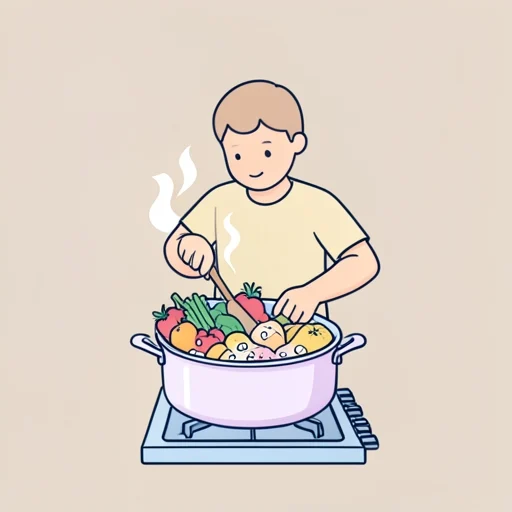 煮る - Diccionario ilustrado
