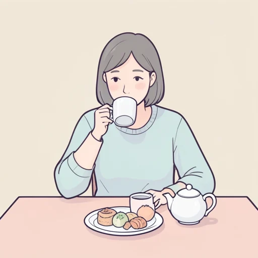 飲んでいます - พจนานุกรมภาพ