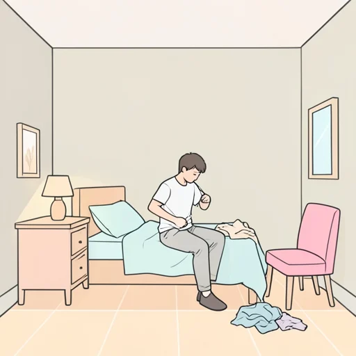 脱ぐ - 그림 사전