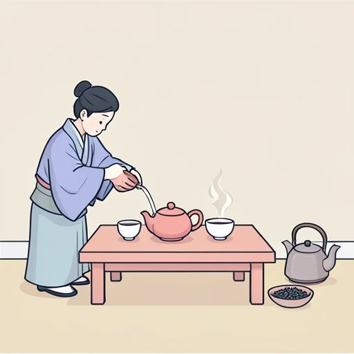 お茶 - Illustrated Dictionary