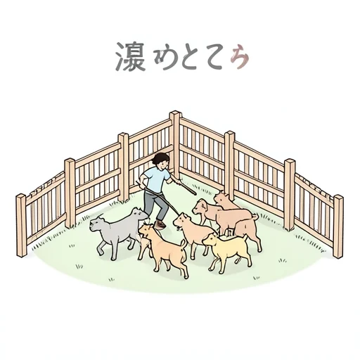 追い込む - Dictionnaire illustré
